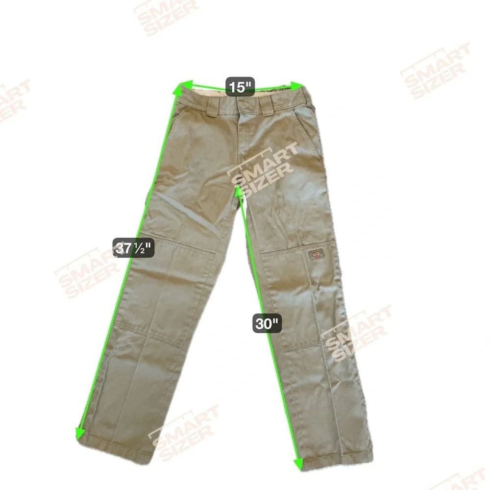 Dickies Khaki Double Knee Loose Fit Work Pants 30x30